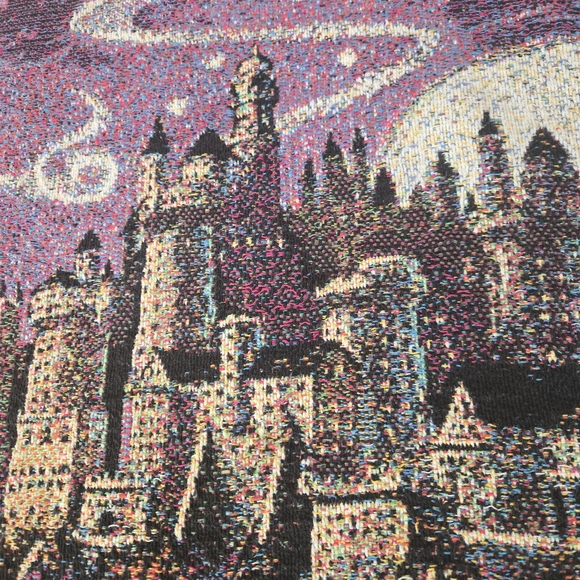 Vintage Harry Potter Tapestry/Throw with Purple and Blue Hues - Picture 5 of 6